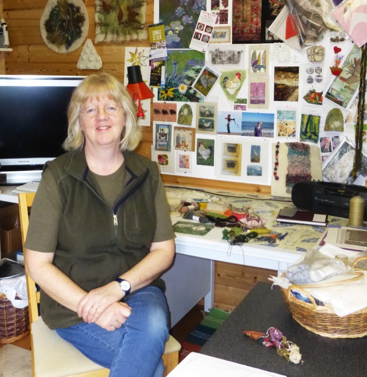 Jean Constantine in her Thurston studio