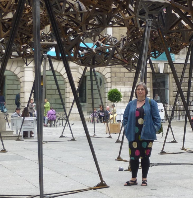 Me under the courtyard installation outside the RA