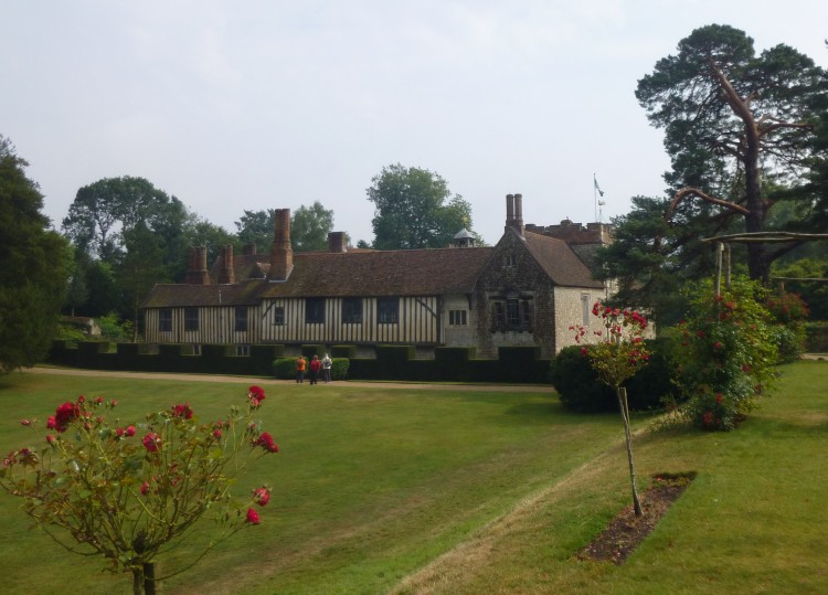 The house viewed from the garden