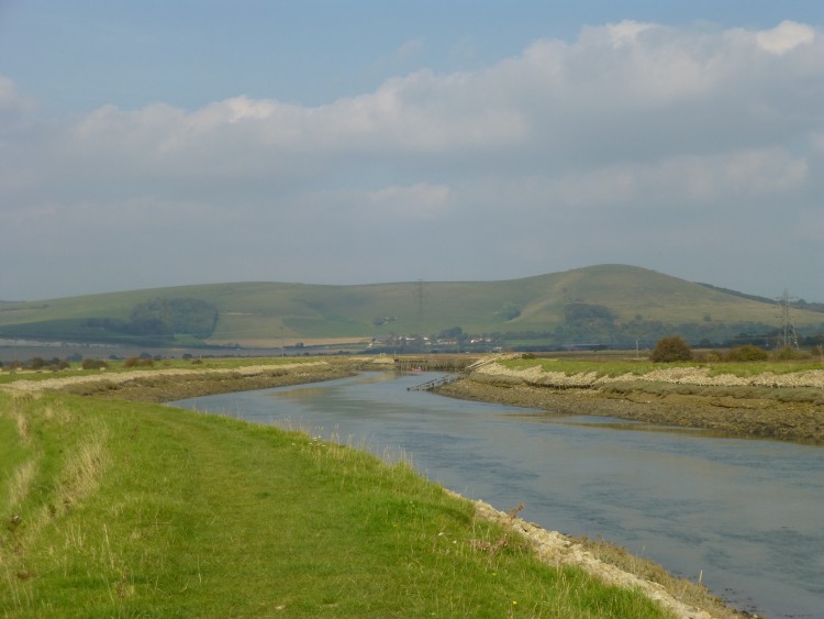 The river Ouse and Mount Caburn