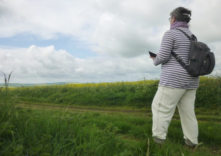 Drawing near Fyfield Down