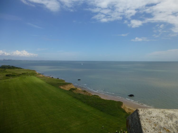 Looking north up the coast towards Harwich