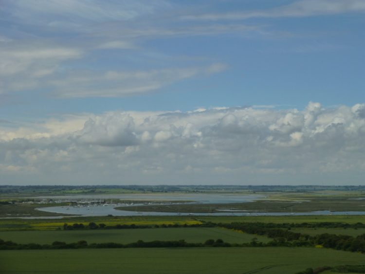 Looking inland over the Walton Backwaters, the real setting for Arthur Ransome's book, Secret Water