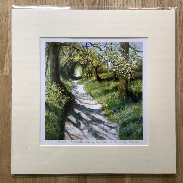 Footpath along the Ramparts limited edition mini-print