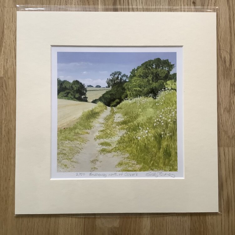 Bridleway north of Oliver’s limited edition mini-print