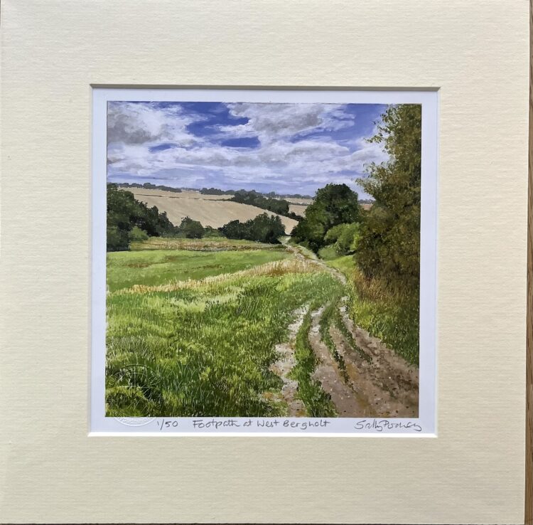 Footpath at West Bergholt Limited Edition Mini-print